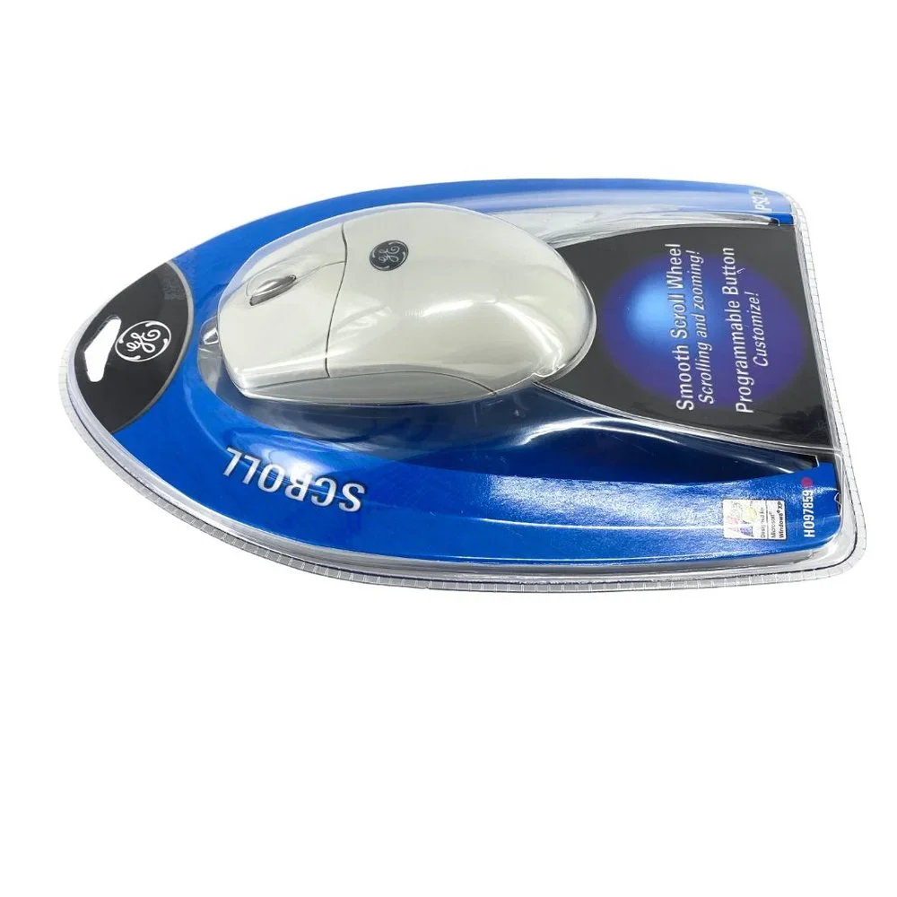 GE General Electric Smooth Scroll Wheel Mouse (97859) Programmable Ergonomic NEW
